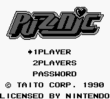 Puzznic (Japan) Title Screen